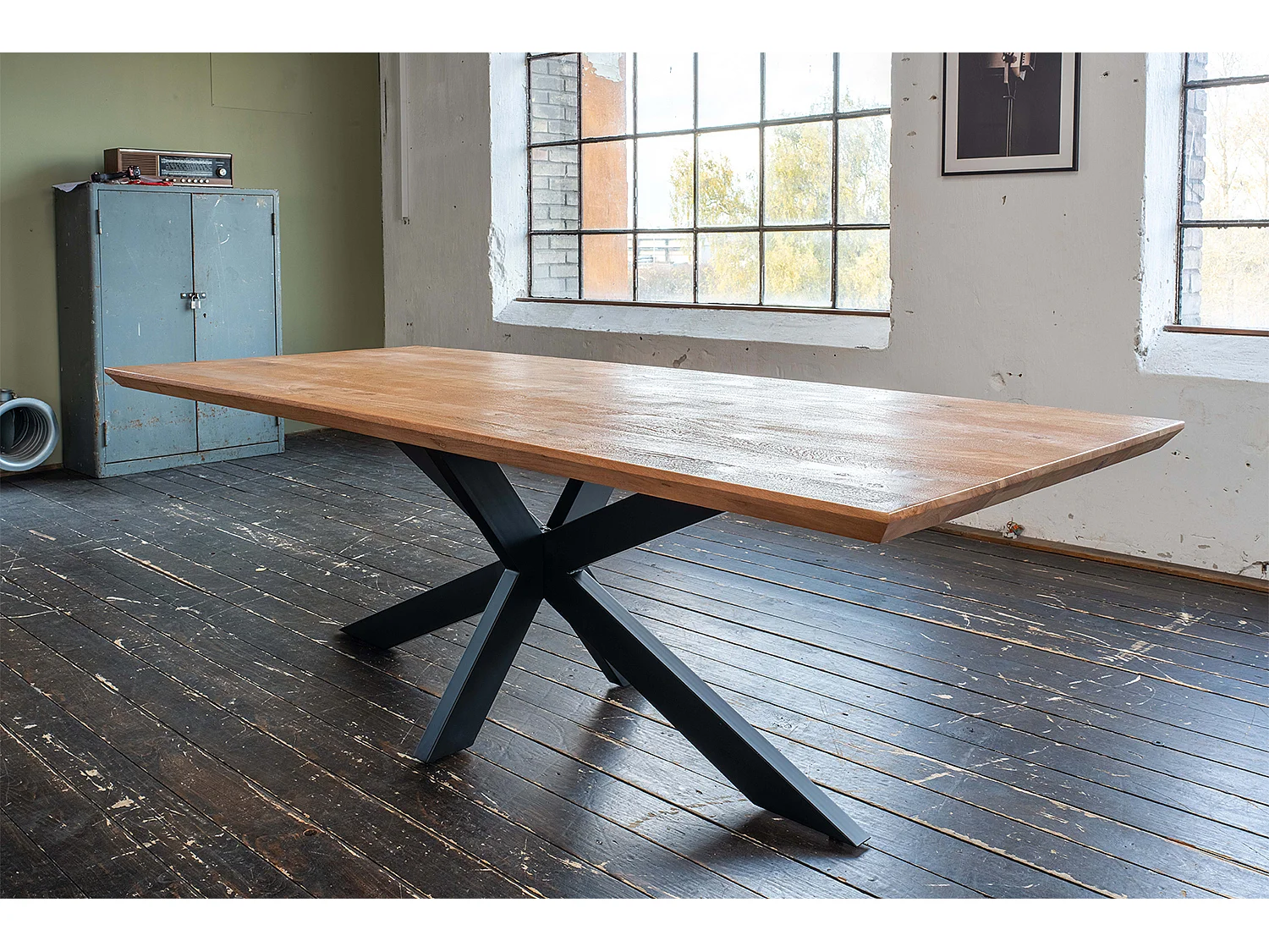Esstisch - Braun Holz - 220 x 100 cm